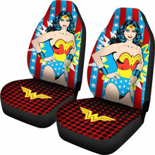 Load image into Gallery viewer, Wonder Woman Dc League Comics Car Seat Cover (Set Of 2) Universal Fit 051012 - CarInspirations