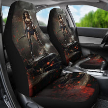 Load image into Gallery viewer, Wonder Woman Gal Gadot Seat Covers Amazing Best Gift Ideas 2020 Universal Fit 090505 - CarInspirations