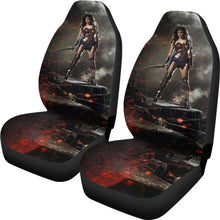 Load image into Gallery viewer, Wonder Woman Gal Gadot Seat Covers Amazing Best Gift Ideas 2020 Universal Fit 090505 - CarInspirations
