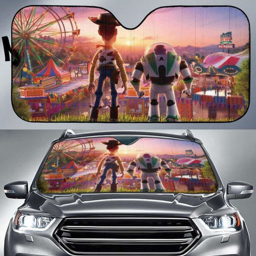 Woody And Buzz Lightyear Car Sun Shades 918b Universal Fit - CarInspirations