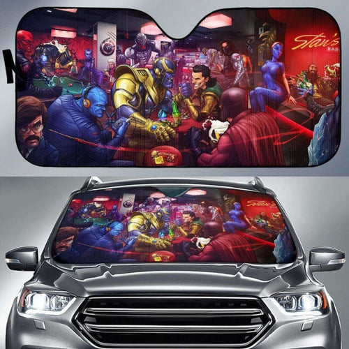 Xmen Vs Avengers Bar Auto Sun Shades 918b Universal Fit - CarInspirations