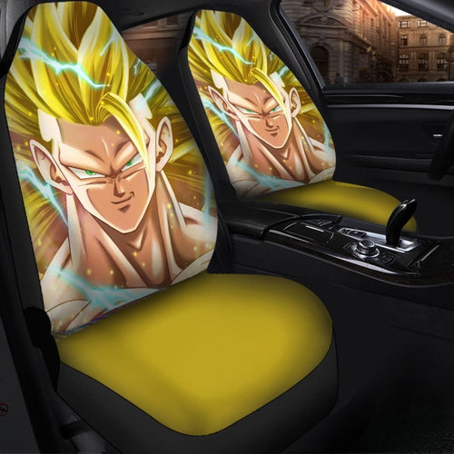 Yellow Goku Dragon Ball Best Anime 2020 Seat Covers Amazing Best Gift Ideas 2020 Universal Fit 090505 - CarInspirations