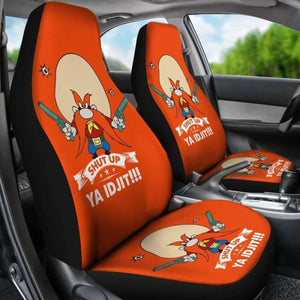 Yosemite Sam Car Seat Cover Looney Shut Up Ya Idjit Fan Gift Universal Fit 051012 - CarInspirations