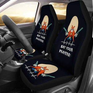 Yosemite Sam Looney Car Seat Cover Say Your Prayer Hand With Gun Fan Gift Universal Fit 051012 - CarInspirations