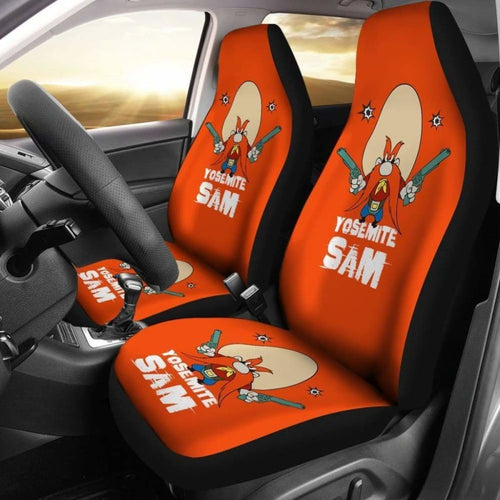 Yosemite Sam Looney Tunes Car Seat Cover Gun On Hands Fan Gift Universal Fit 051012 - CarInspirations