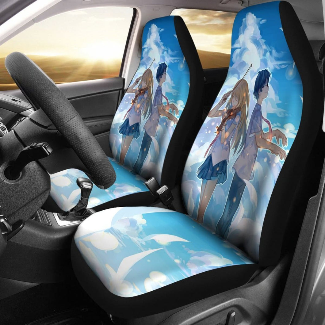 Your Lie In April Poster Seat Covers Amazing Best Gift Ideas 2020 Universal Fit 090505 - CarInspirations