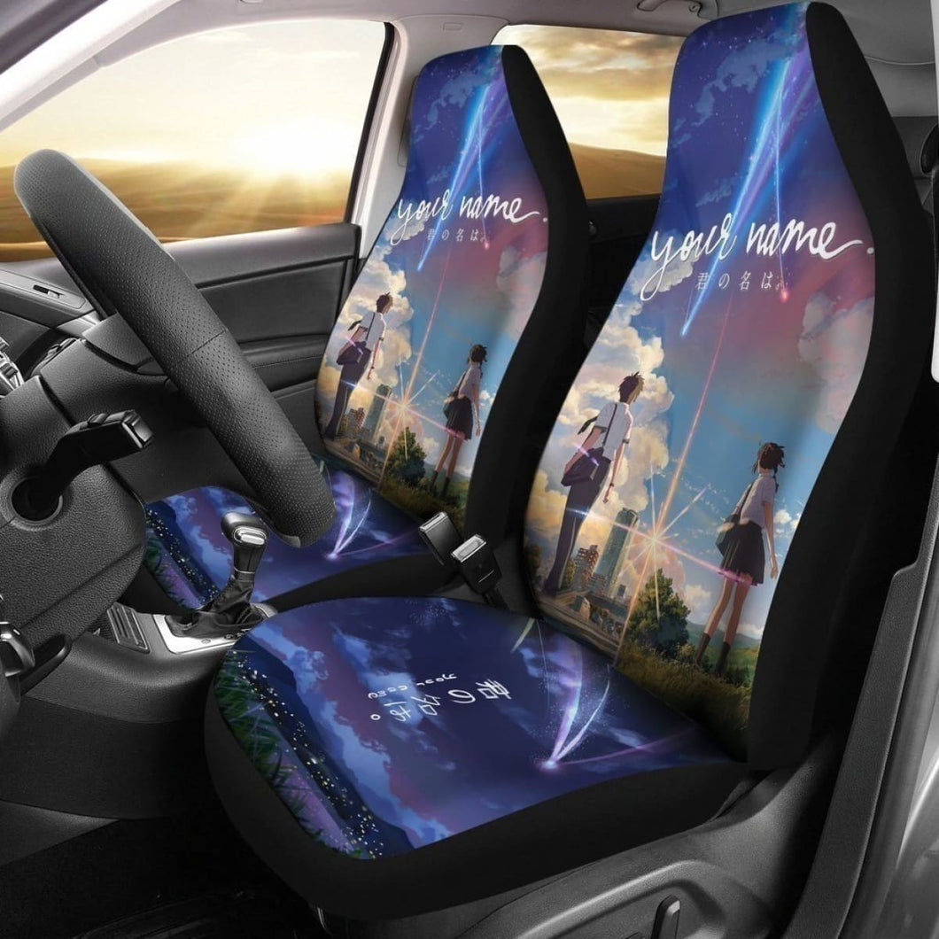 Your Name Car Seat Covers For Fan Universal Fit 194801 - CarInspirations