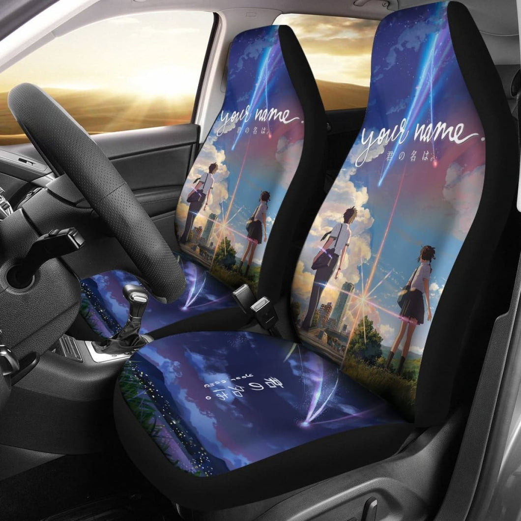 Your Name Car Seat Covers For Fan Universal Fit 225721 - CarInspirations