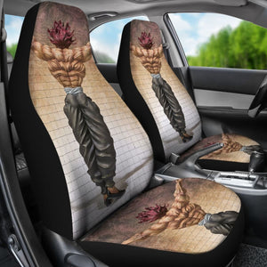 Yuijro Hanma Baki Art Car Seat Covers Anime Fan Gift Universal Fit 173905 - CarInspirations