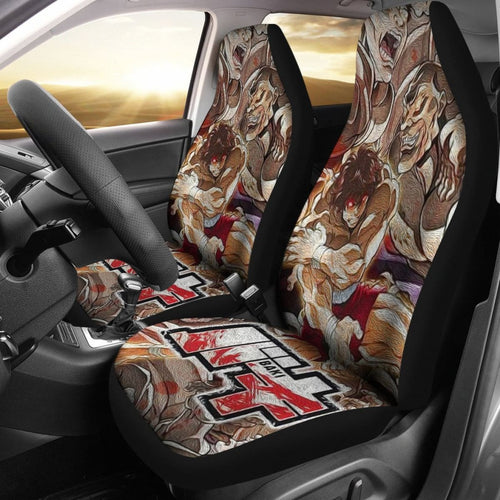 Yuijro Hanma Baki Car Seat Covers Anime Oil Pant Universal Fit 173905 - CarInspirations