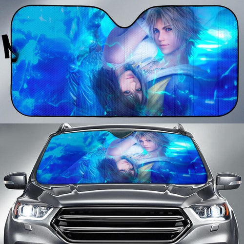 Yuna & Tidus Final Fantasy X Auto Sun Shade Nh06 Universal Fit 111204 - CarInspirations