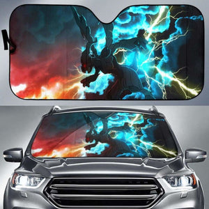 Zekrom Pokemon Car Sun Shades 918b Universal Fit - CarInspirations