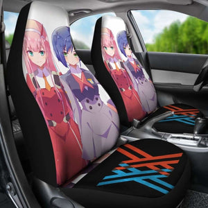 Zero Two And Ichigo Darling In The Franxx Seat Covers 101719 Universal Fit - CarInspirations