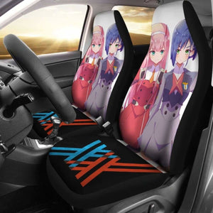 Zero Two And Ichigo Darling In The Franxx Seat Covers 101719 Universal Fit - CarInspirations