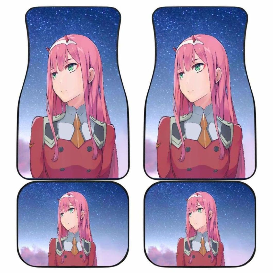 Zero Two Darling In The Franxx Car Floor Mats 1 Universal Fit - CarInspirations
