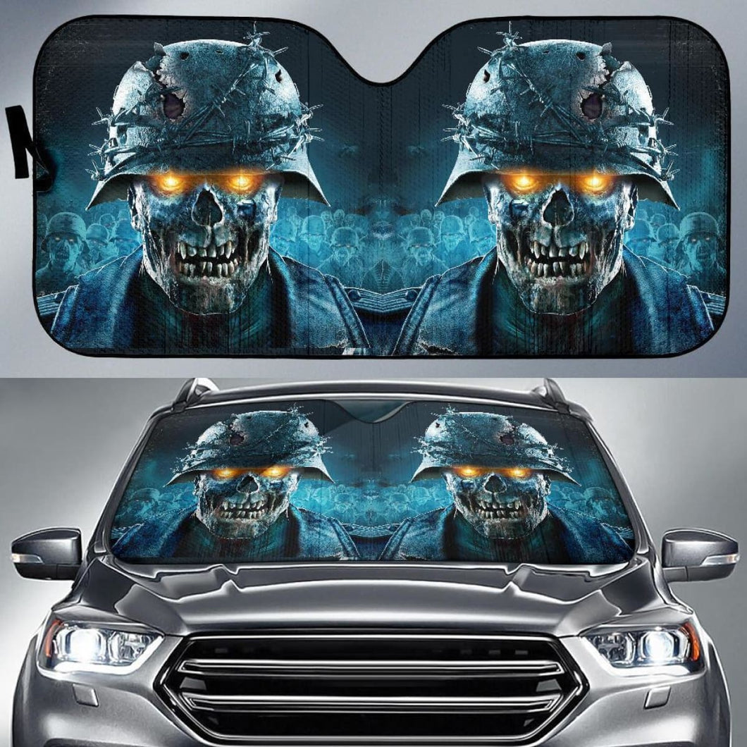 Zombie Army Video Game Auto Sun Shade Nh07 Universal Fit 111204 - CarInspirations